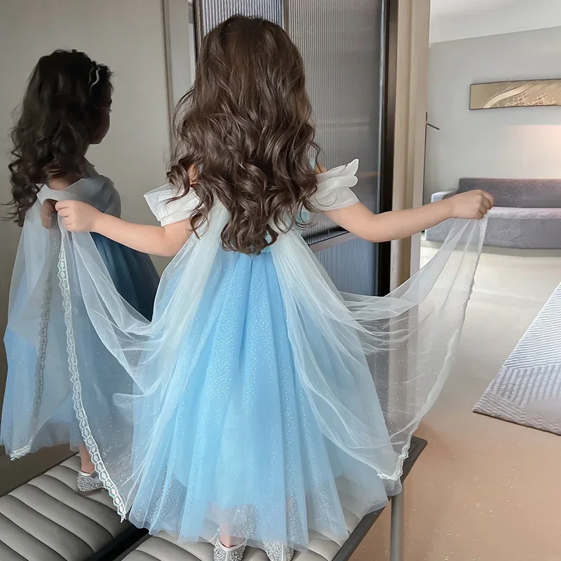 Платье принцессы для косплея «Аврора Золушка» для девочек от 2 до 10 лет, детский костюм, нарядная одежда, бальное платье для дня рождения, карнавала, вечеринки @ 0Z *