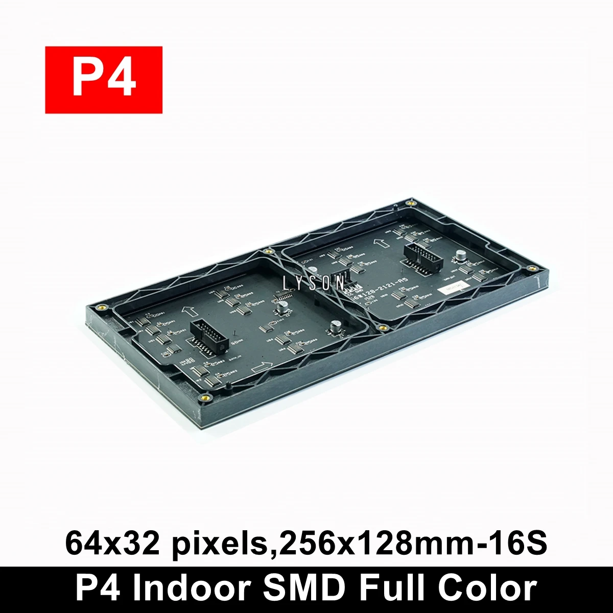 P4 Indoor SMD 3IN1 RGB LED Matrix Module 64x32 พิกเซลจอแสดงผลวิดีโอแผงสีเต็มรูปแบบ