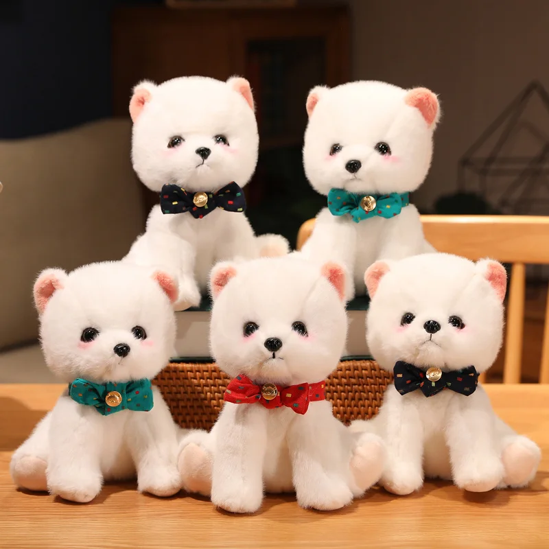 

1pc 22cm Kawaii Fluffy Teddy Dog Plush Toy Cute Lifelike Puppy Dog Doll Soft Toys Christmas Birthday Gifts For Boy Girls