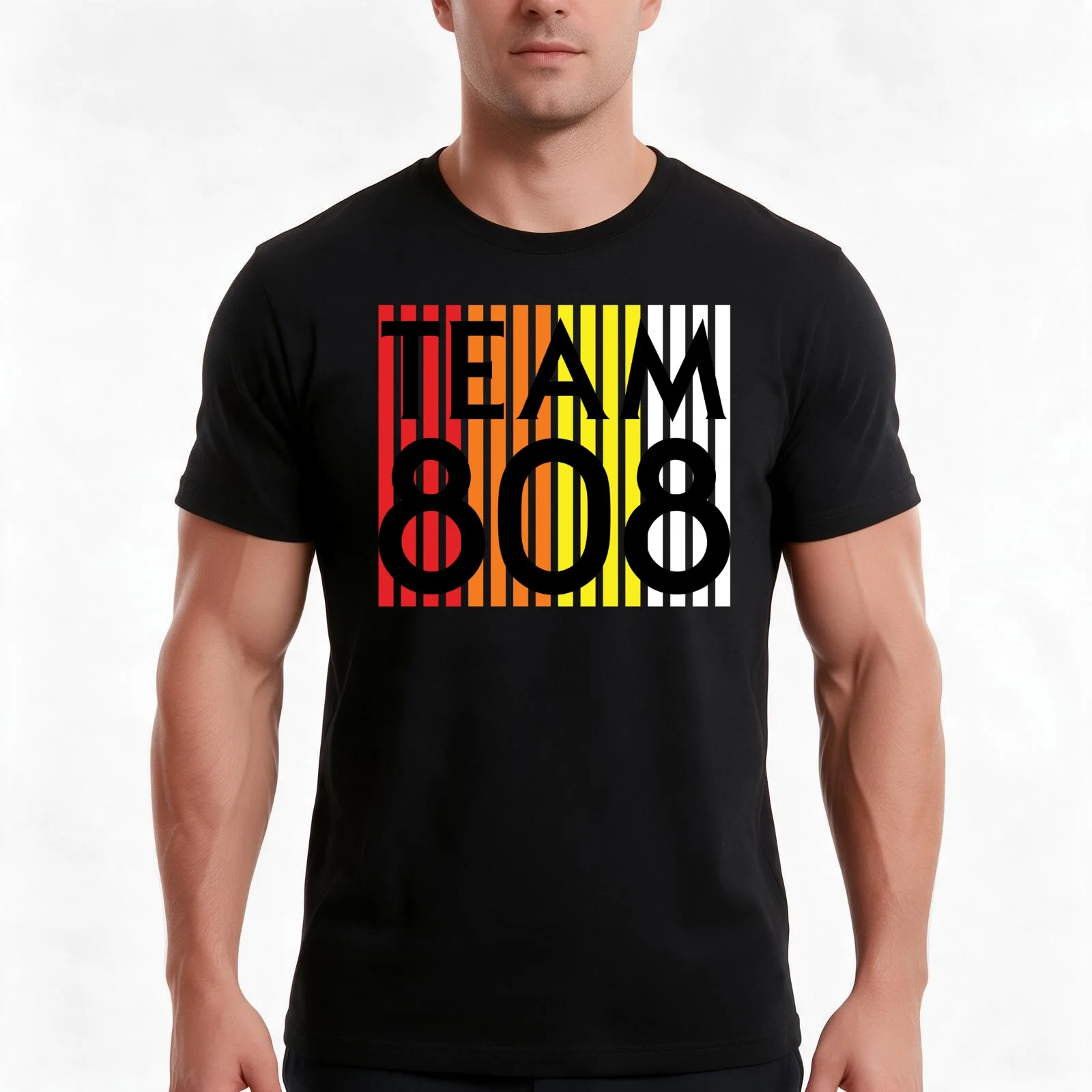 Roland Team 808 T-Shirt, Summer Casual Cotton Tee, Oversized Streetwear Tops, Vintage Graphic Print, Loose Fit Short Sleeve