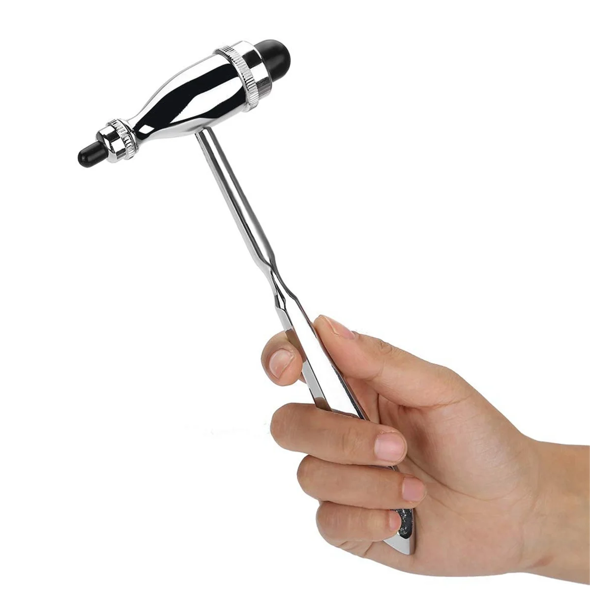 A06K Neurological Hammer, Zinc Alloy Percussion Hammer Neurological Reflexs Diagnostic Mallet Medicals Examination Hammer