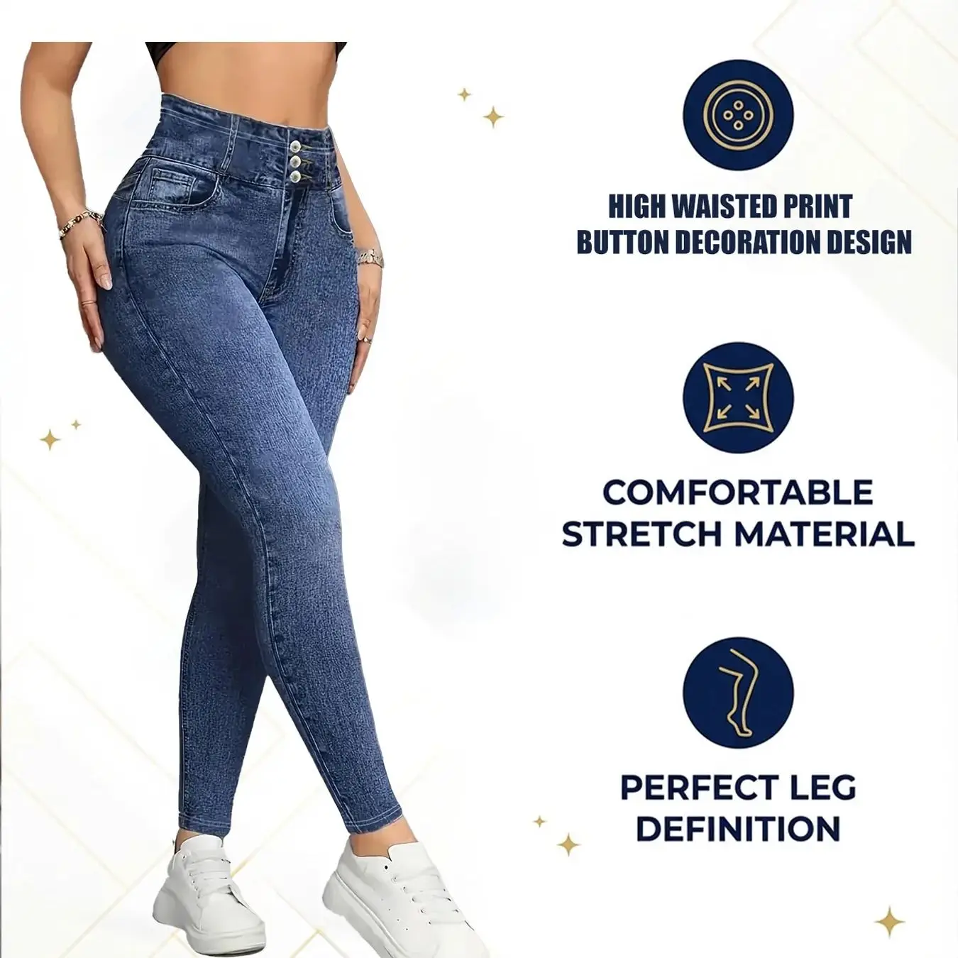 women's non-denim Leggings High Waist Hip Lifting Yoga pants Fashionable Sexy Casual Pants Solid Color High Elastic Soft Wear - Image 6