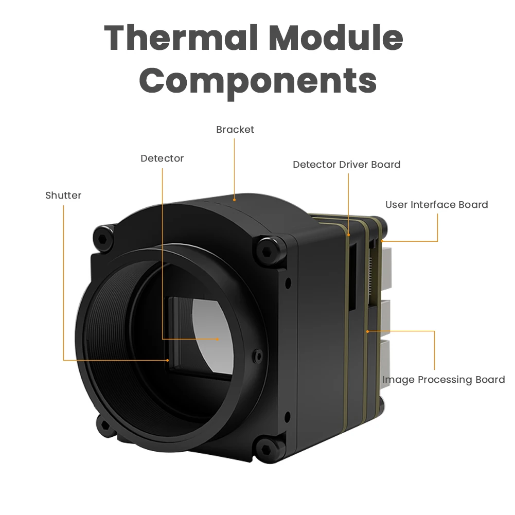 640X512/384X288 Infrared Thermal Camera Module LWIR Uncooled Thermal Imaging Core IR Thermal Camera Modules for Hunting, LC221