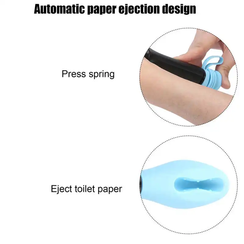 Non-slip Toilet Aids Long Handle Bottom Wiper Handle Bottom Wiper Self Wipe Assist Holder Wipe Assist Bottom Toilet Paper Grip