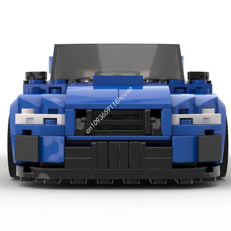 

343 шт. MOC Subaru WRX STI City Champion суперкар Строительные блоки Рождественская витрина Готовая сделай сам Идеально подходит для выставок Chi Gift