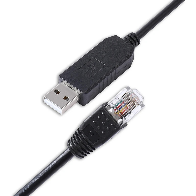 Silicon Labs CP2102 USB  RS232 to RJ45 8P8C Cable for PowMr Inverter RS232 Serial PC Communication And Monitoring