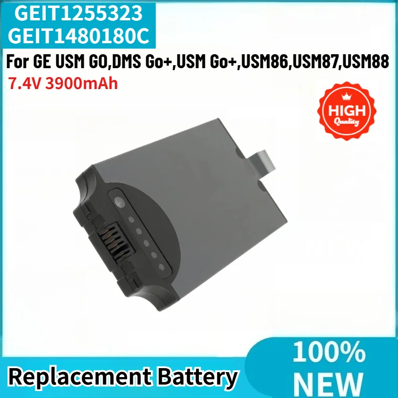 7.4V 3900mAh High Quality Battery GEIT1255323 GEIT1480180C for GE USM GO,DMS Go+,USM Go+, USM86,USM87,USM88 Replacement Battery