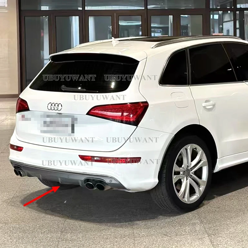 For Audi Q5 Standard / S-Linie Q5 Plus 09-18 Black/ Carbon Car Rear Diffuser Bumper Corner Spoiler Splitter Lip Protector Guard