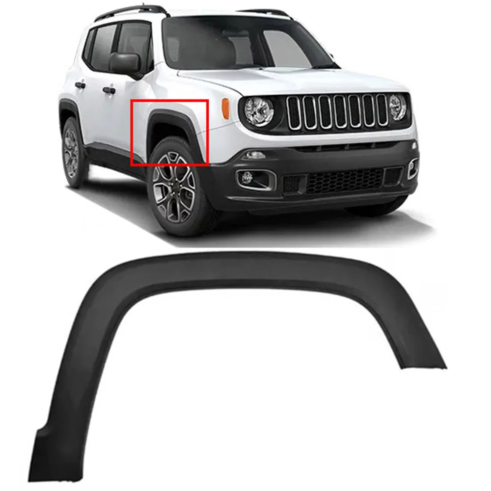 

Fit For 2015-2021 Jeep Renegade Front Passenger Side Wheel Fender Flare Black