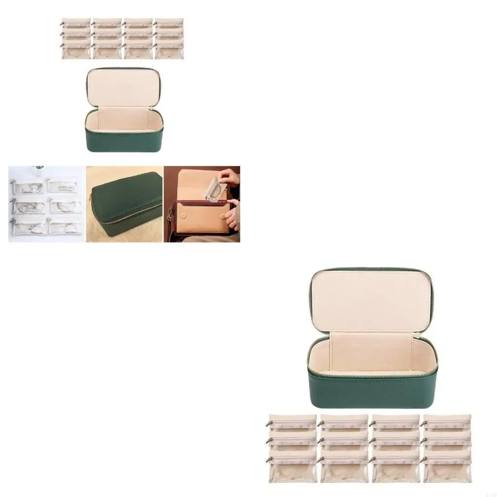 Multipurpose Jewelry Pouches Collection Keeps Valuables Untangled and Visible Suitable for Hobbyists and Designers