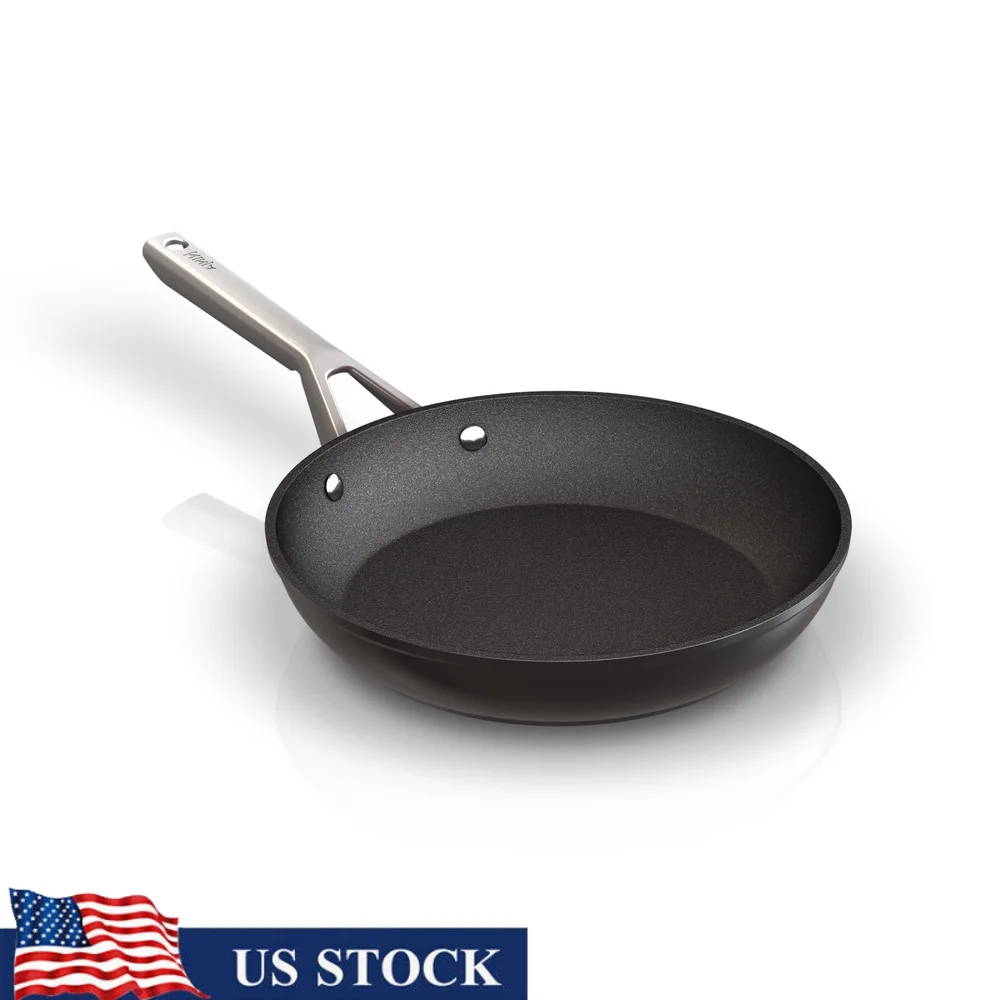 

Essential 10.25 Inch Fry Pan Nonstick Oven Safe Induction Compatible Easy Clean Aluminum Cookware Dishwasher Safe Heat Retention