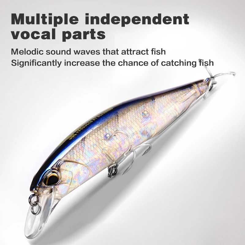 BEARKING 10cm/15g hot model fishing lures Hard Bait Minnow Long Cast Professional fishing bait Rattling Noise Weedless 50% Off view 2