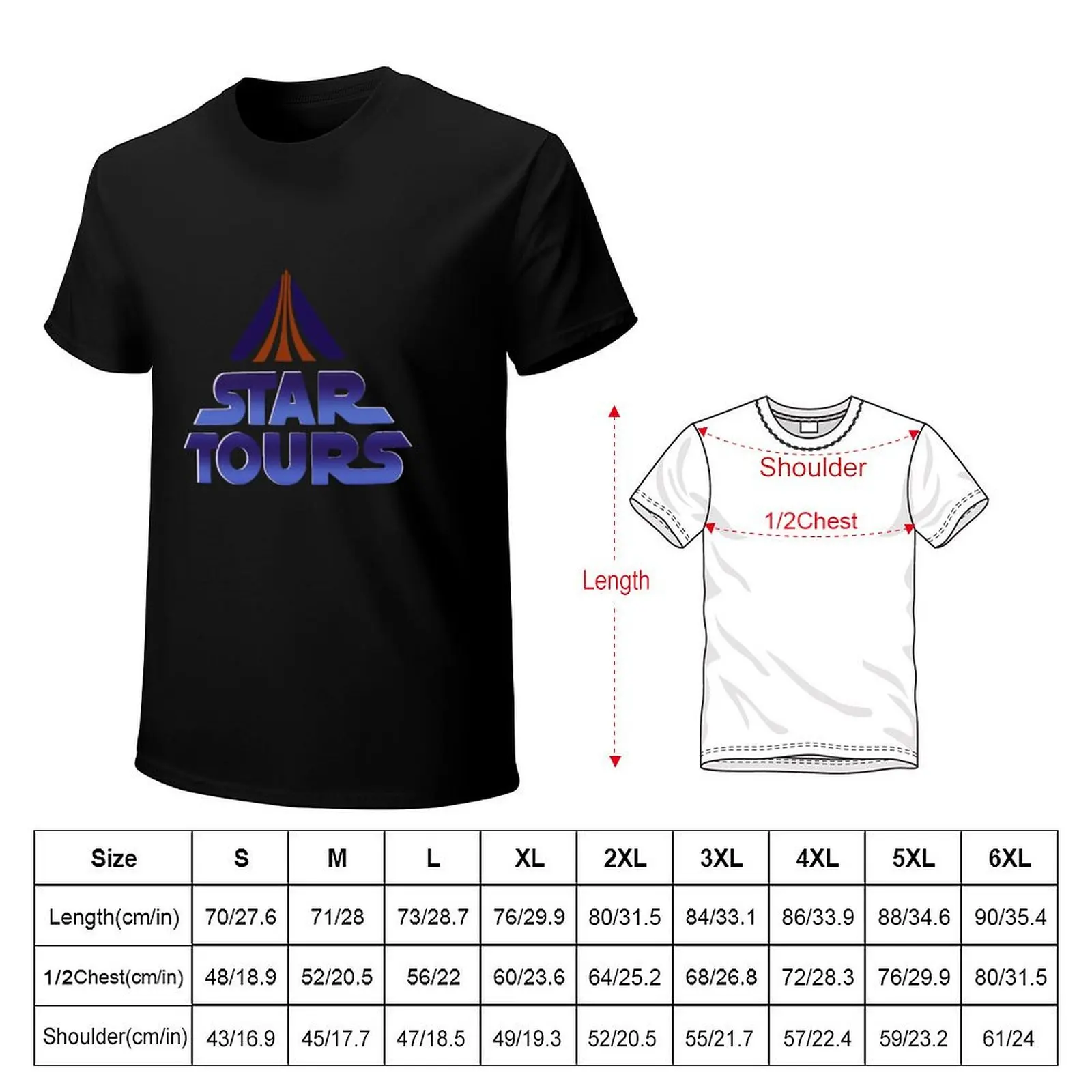 STAR TOURS Monitor/screen logo T-Shirt Holiday Simple Tee Shirt
