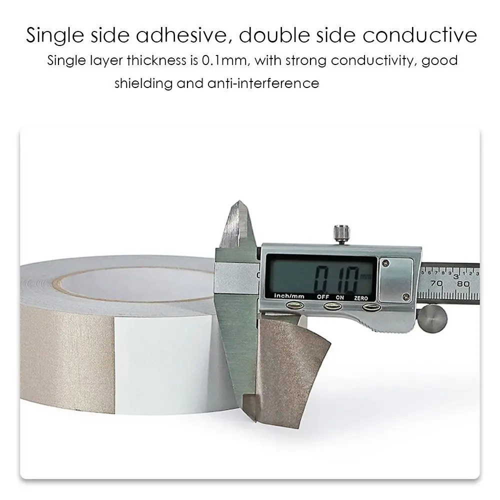 Multipurpose 20M Silver Gray Anti-interference Conductive Tape Radiation-Proof Shielding Electromagnetic Wave