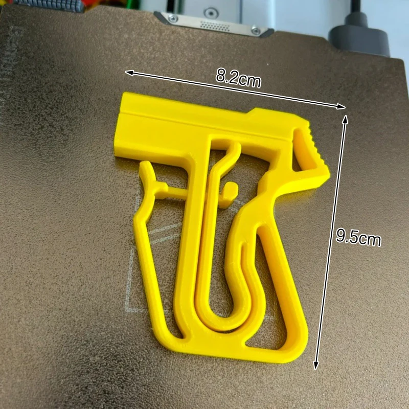 مسواك صغيرة قاذفة مسدس لعبة مضحك اطلاق النار اللعب ثلاثية الأبعاد مطبوعة نموذج هدية الرياضة في الهواء الطلق الضغط اللعب #6