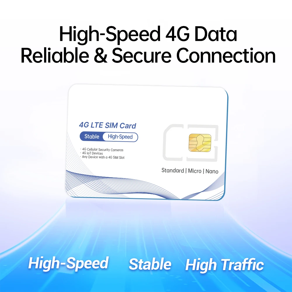 Scheda SlM dati prepagati USA - Scheda SIM 4G LTE, supporto per AT&T, T-Mobile e Verizon, SIM solo dati per dispositivi IoT sbloccati