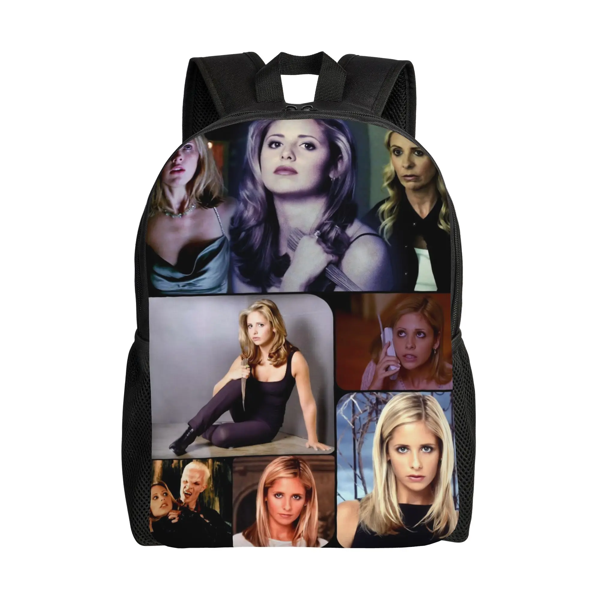 Buffy the Vampire Slayer Backpack for Men Women Cool High School Work Daypack Horror Movie Laptop Computer Canvas Bags Sports