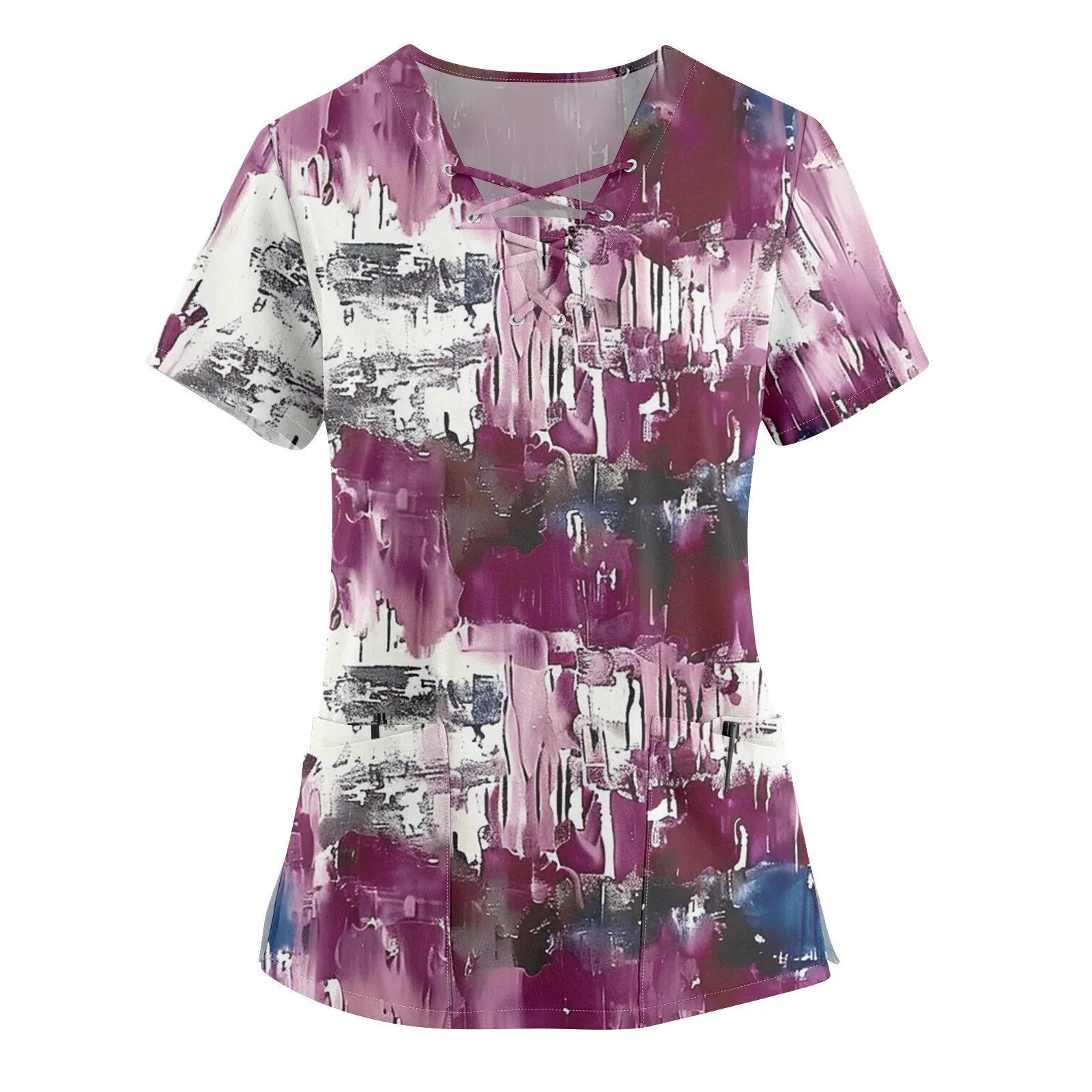 

Модные топы с коротким рукавом, медицинская Униформа с рисунком, Новое поступление, униформа медсестры, топы, женская одежда