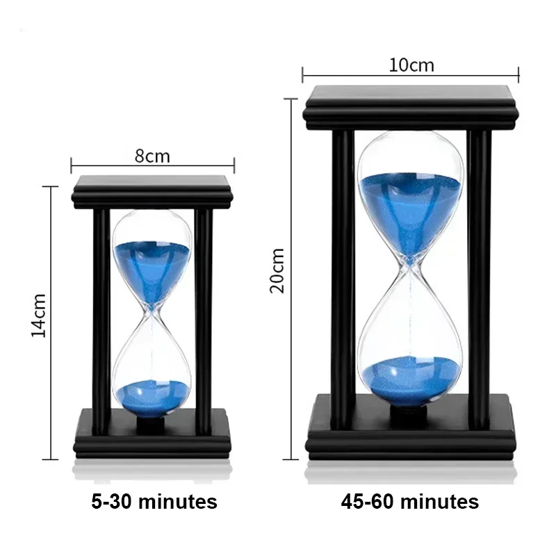 5-60 분 나무 모래 시계, 창의적인 생일 선물, 주방 타이머, 모래 시계, 사무실 장식품
