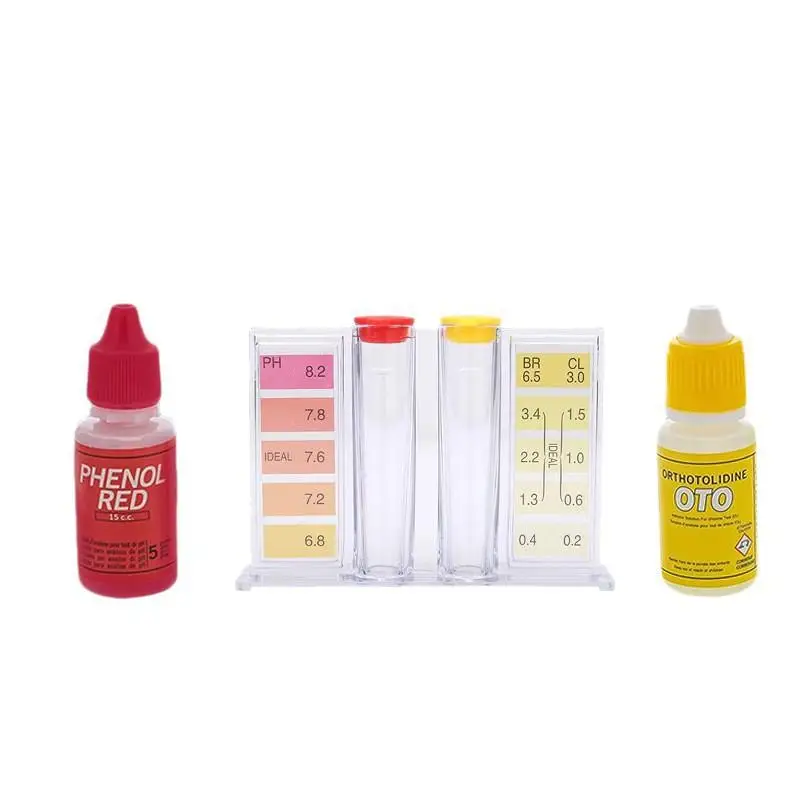 Benutzerfreundliches PH-Chlor-Testgerät für Schwimmbäder, 1 Set Wasserqualitäts-Testkit für Innen- und Außenpools sowie Spa-Wartung – Detail 10