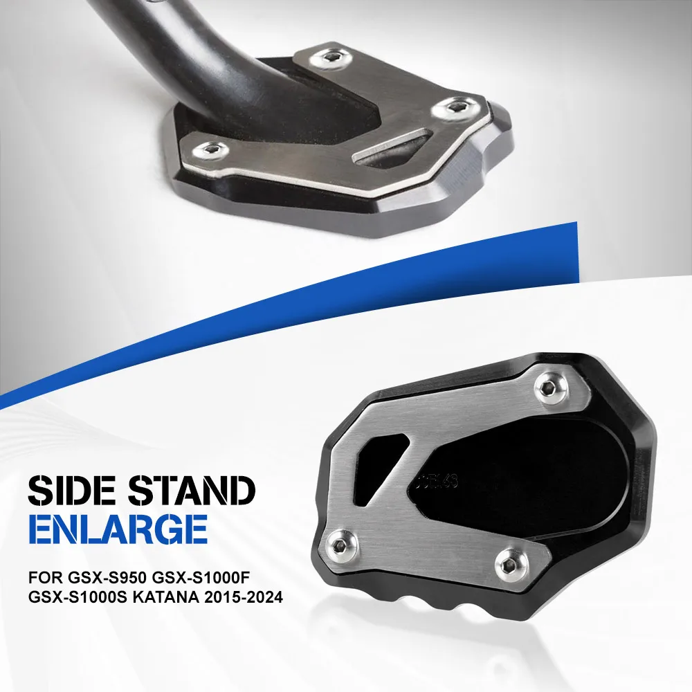 

FOR Suzuki GSX-S950 GSX-S1000F GSX-S1000S Katana 2015-2024 Foot Side Stand Pad Kickstand Support Extension GSXS 950 1000 S F