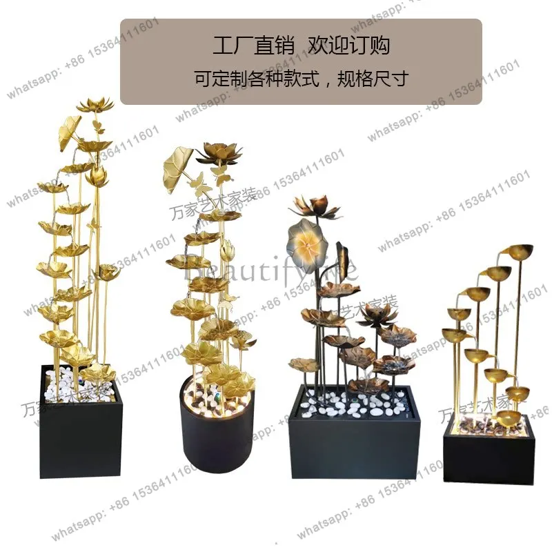 High-end lucky water ornament light luxury handicrafts entrance decoration