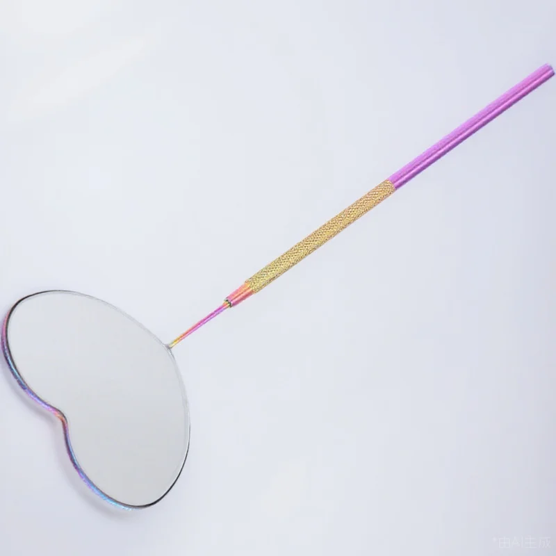 

Heart Shape Eyelash Mirror Premium Stainless Steel Non Slip Handle Lash Extension Tool Beauty Salon Supply Lash Mirror