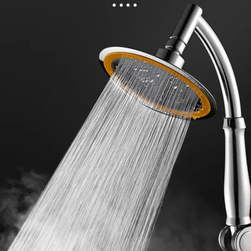 High pressure Handheld Shower Head 360 Degree Rotatable 6-Inch Large Round Rainfall Nozzle For Bathroom Daily Shower
