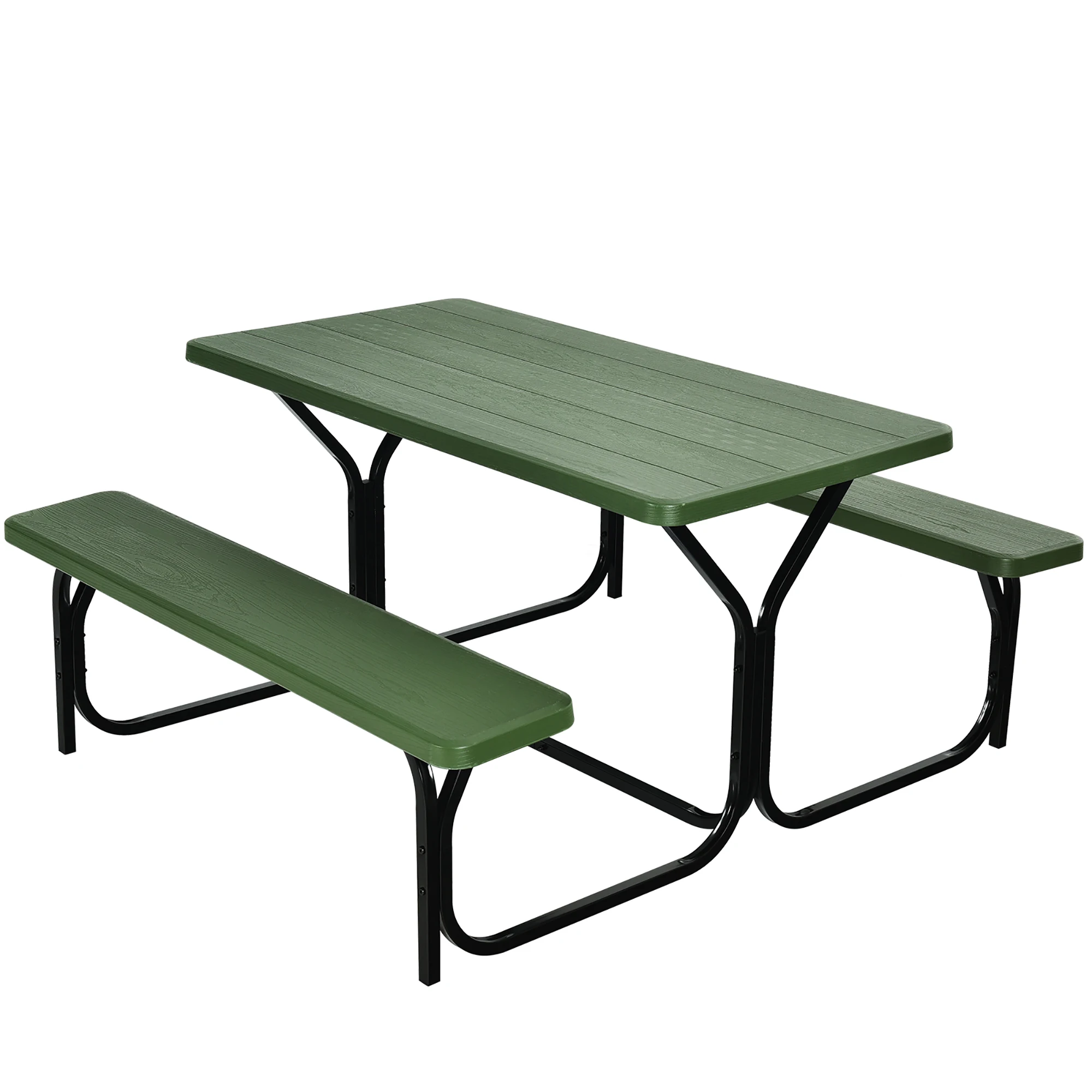 

Picnic Table Bench Set Outdoor Camping Backyard Garden Patio Party All Weather