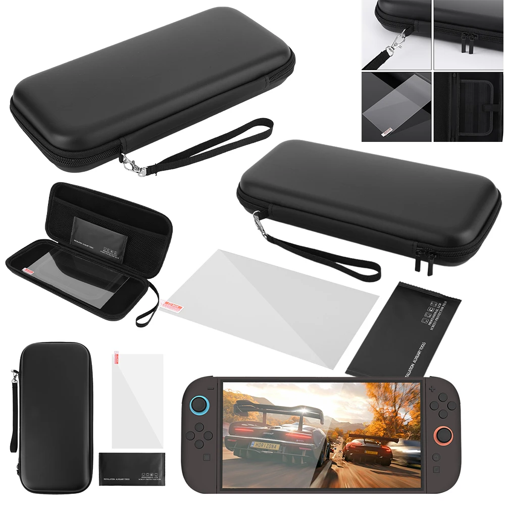 PU Carrying Case & Screen Protector for Switch 2 Game Conslole Case Anti-scratch for Nintendo for Switch 2 Console & Accessories