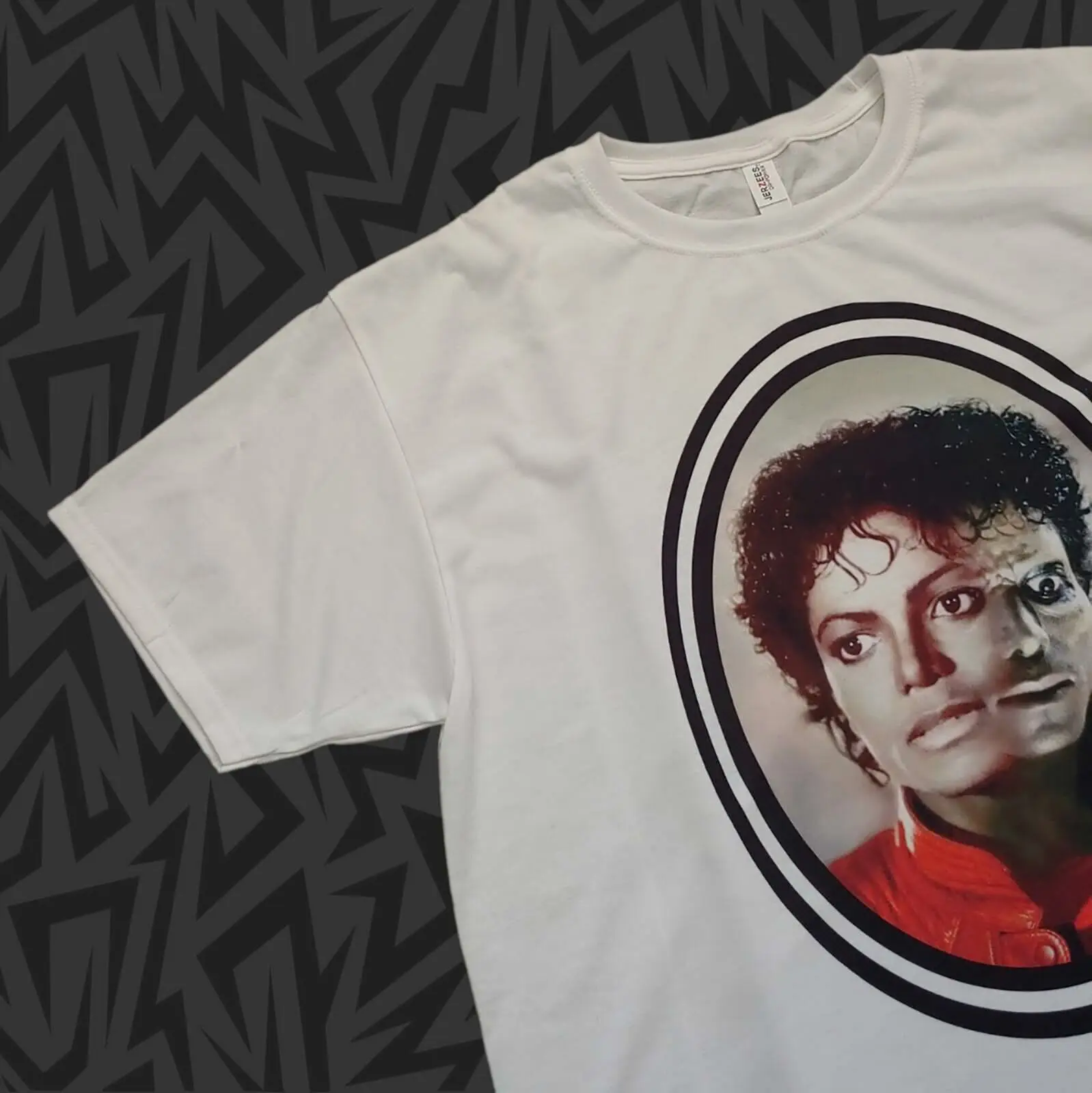 New T-Shirt THRILLER Michael Jackson ZOMBIE Portrait 80s 90s King of Pop - S-2XL