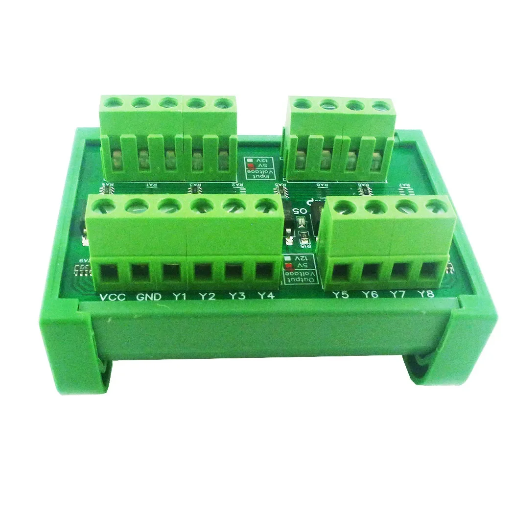 Logic Level Converter NPN PNP Wet Contact 8ch PLC Digital Switch IO Isolation Protection Board 3.3V 5V 12V 24V