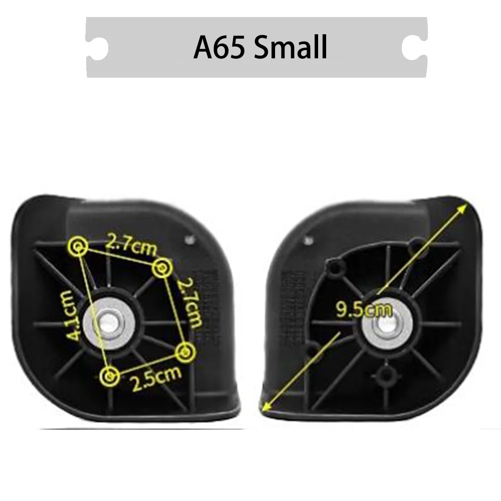 For American Tourister Suitcase Replacement Wheel Samsonite Trolley Case Universal Wheel Suitcase Sliding Roller Mute A65 Small