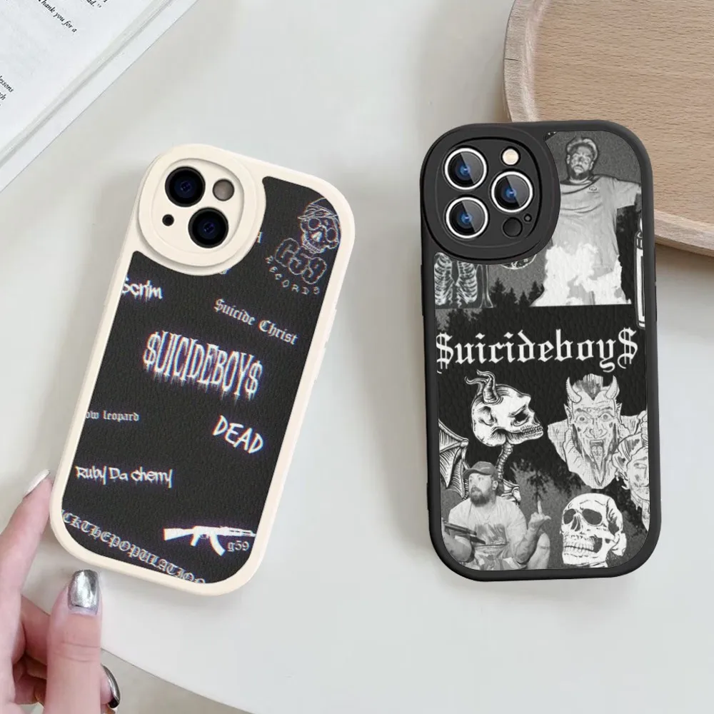 

Hip Hop Group U-uicideboy Phone Case Hard Leather For IPhone 16 15 14 13 12 Mini 11 14 Pro Max Xs X Xr 7 8 Plus Fundas