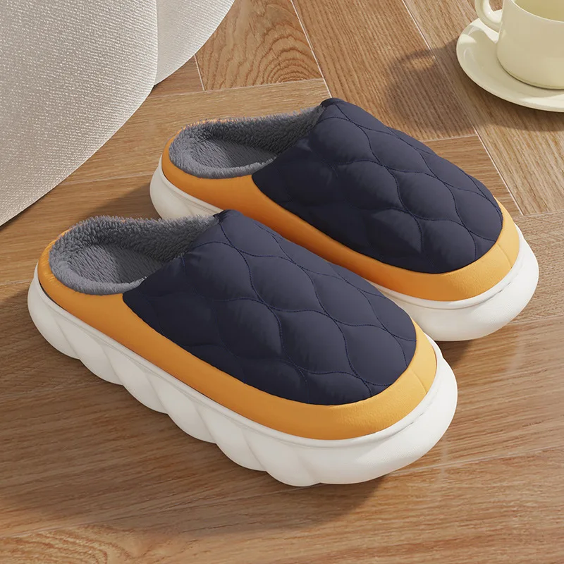 

Smile Furry Men's Slippers EVA Foam Comfort House Slides Thick Bottom Popular Sole Indoor Slides Fluffy Cozy Warm Men's Slippers