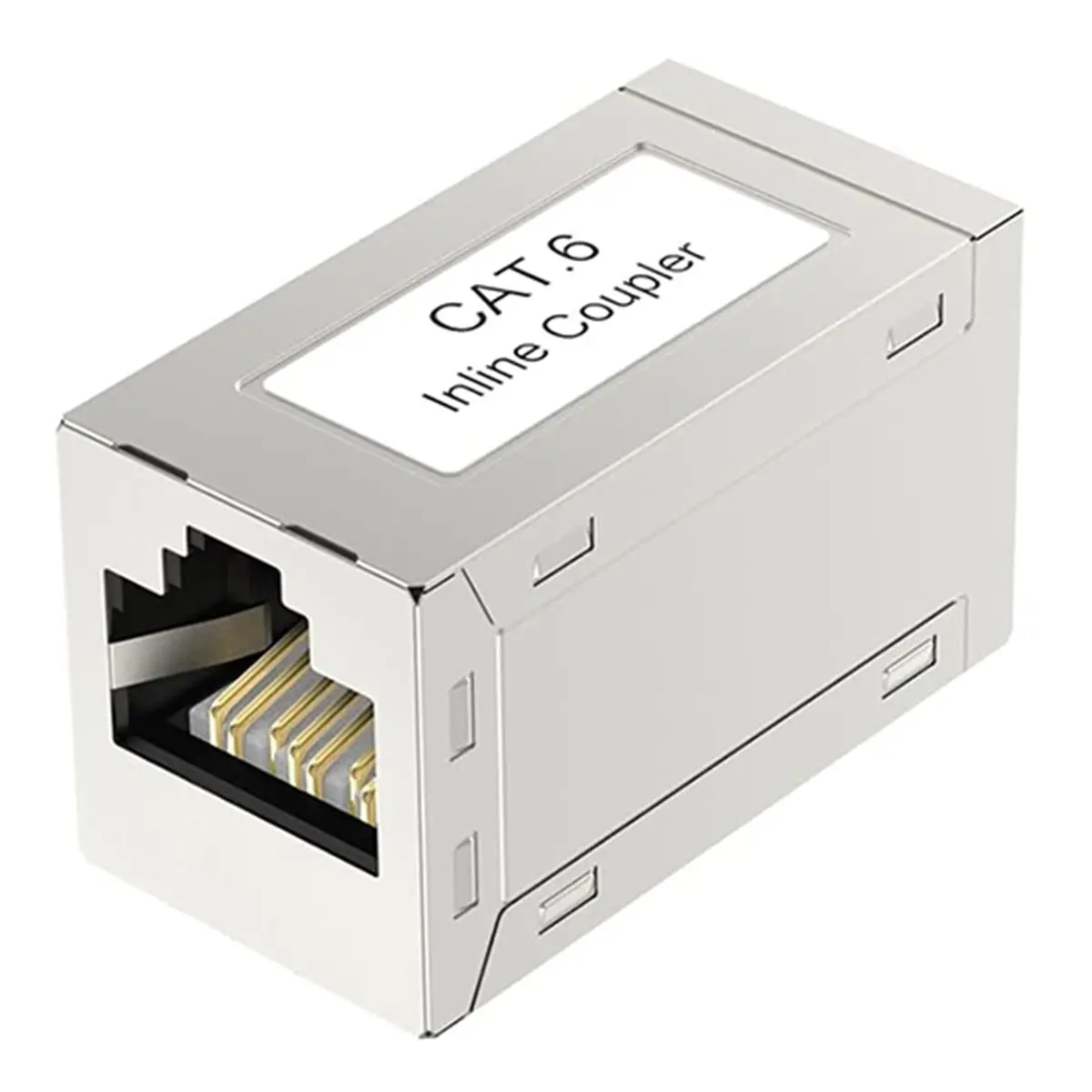 10pcs RJ45 Cat6 Coupler Shielded 10-Pack, Ethernet Cable Extender for High-Speed Network