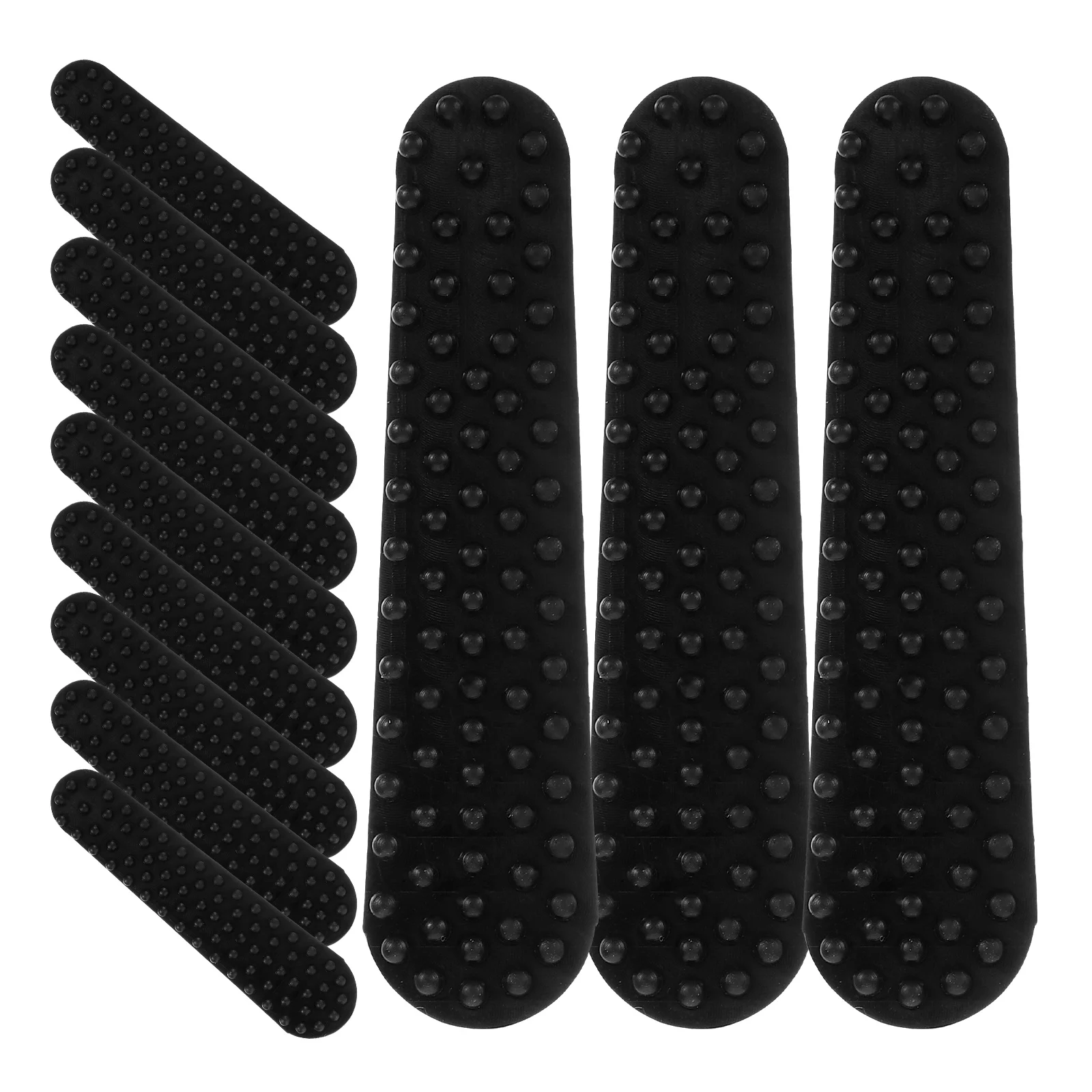 

100 Pcs Anti-slip Hanger Stickers Coat Grip Strip Wardrobe Adhesive Strips Silica Gel Clothes Anti-skid Gripper