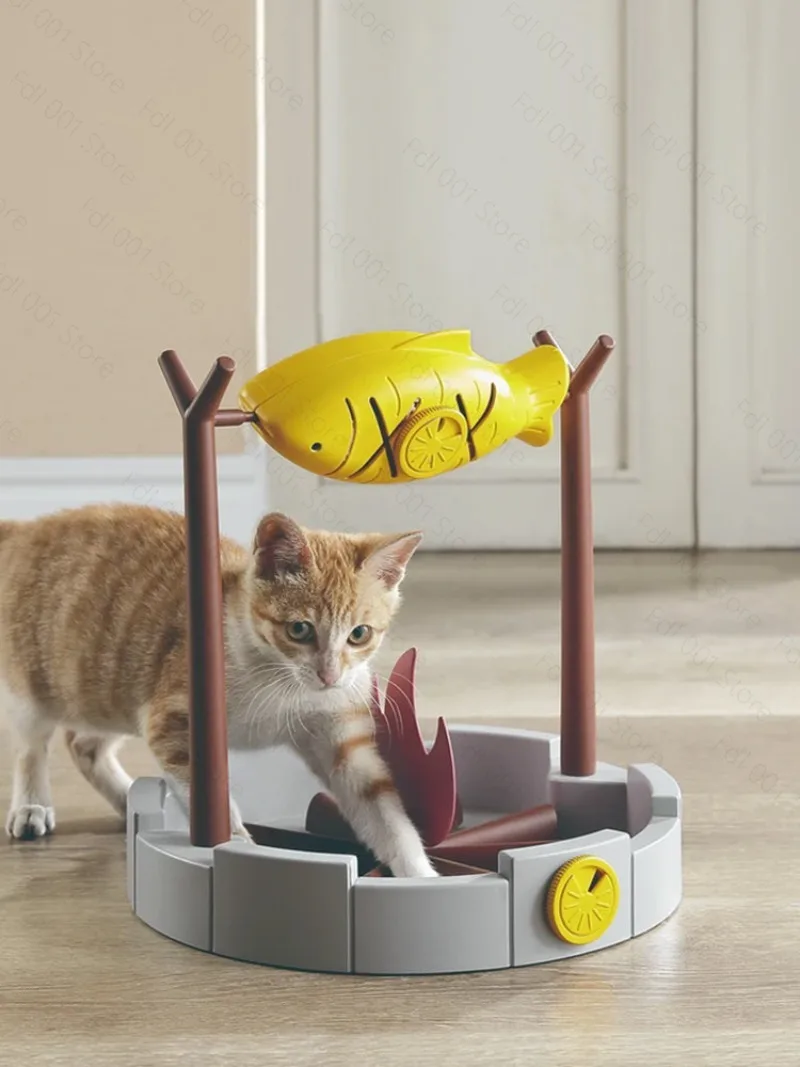 Grilled Fish Cat Toys, Cat Leaking Food Toys, Freeze-dried Snacks, Food Containers, Self-hi To Relieve Boredom Cat Supplies