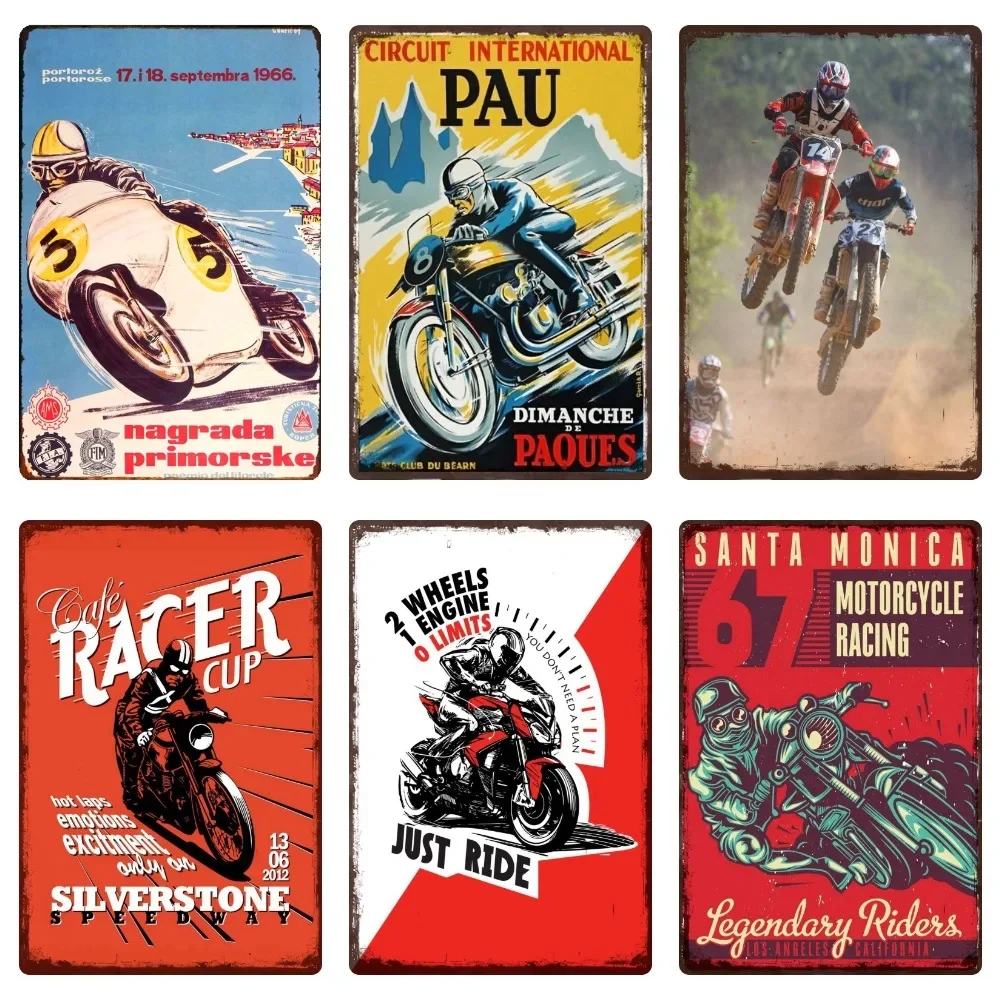 Retro TT Isle of Man, Metal Signs, Motorcycles, Races Plaque, Vintage Painting Plates, Pub, Bar, Garage, Shop, Home Decor, WY59