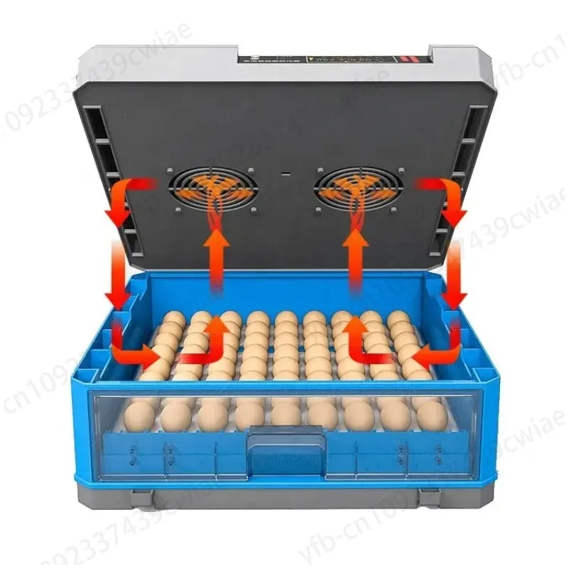 

256 Capacity Egg Incubator Fully Automatic Dual Power Hatching Machine Chick Roller