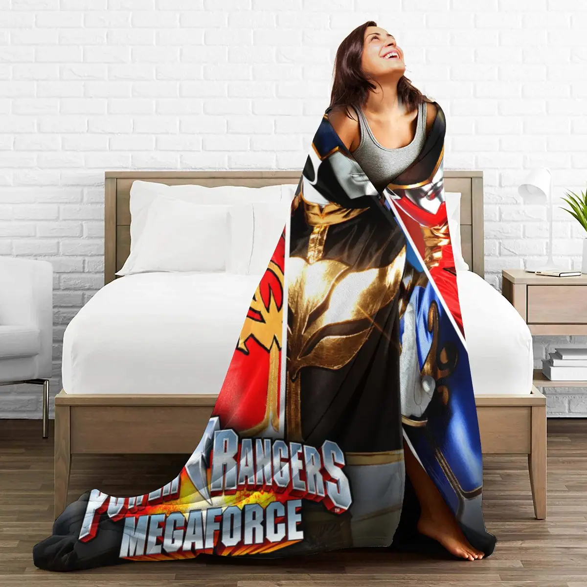 Mighty Morphin Power Ranger Blankets Fleece Lightweight Sofa Throw Blankets For Couch Bedding Travel Throws Bedspread Quilt