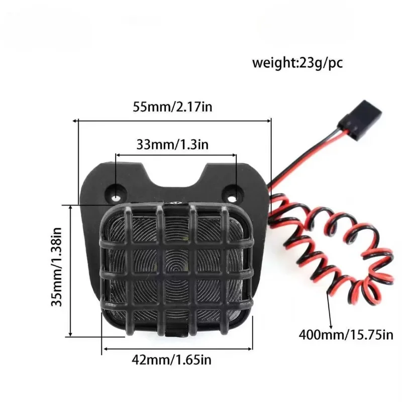 Feux avant lampe à LED phare pour LOSI 1/4 Promoto-MX moto pièces de mise à niveau accessoires