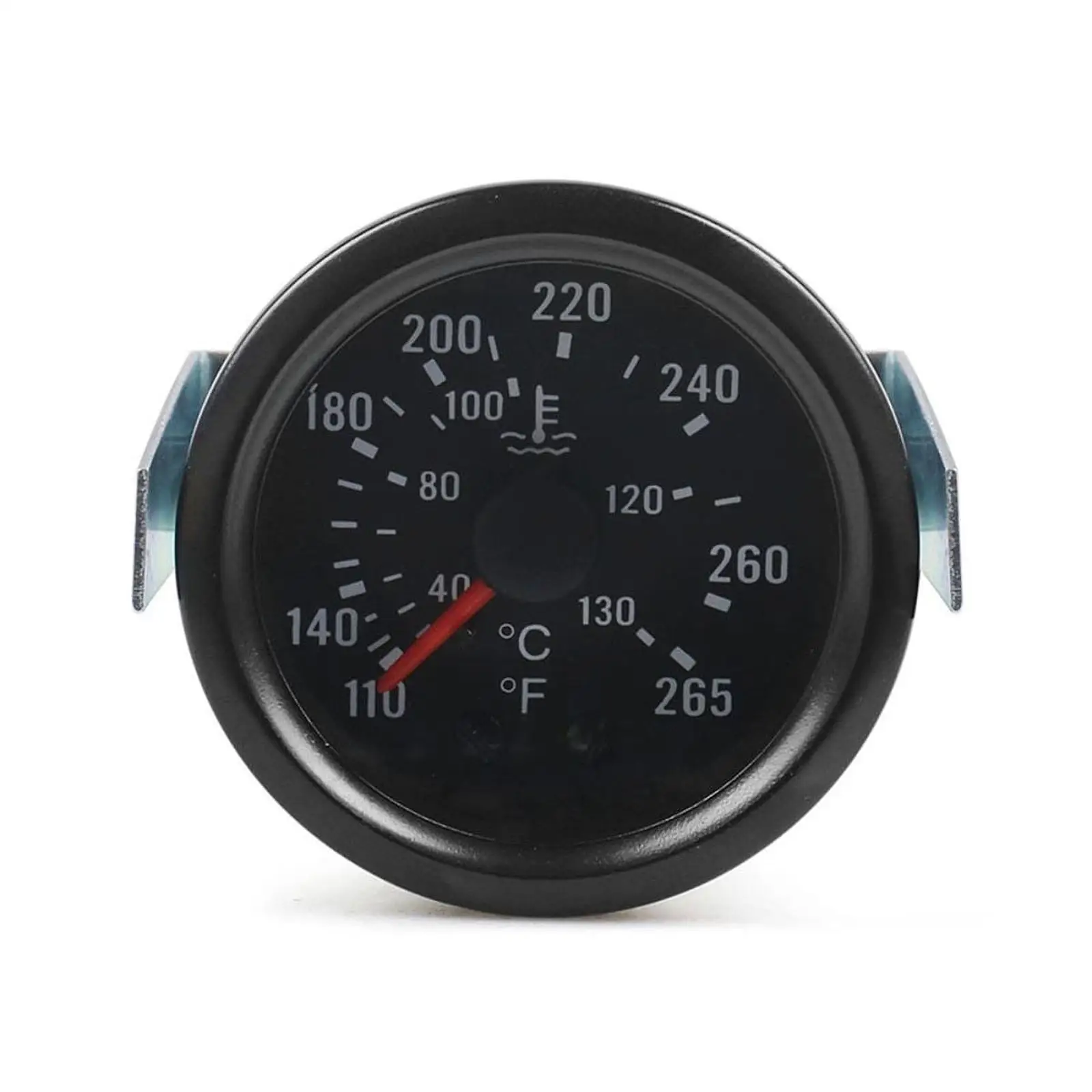 Multifunctional Car Water Temperature Gauge 12V Engine Double Scale Temp Meter Sensor for RV Boat Truck Trailer