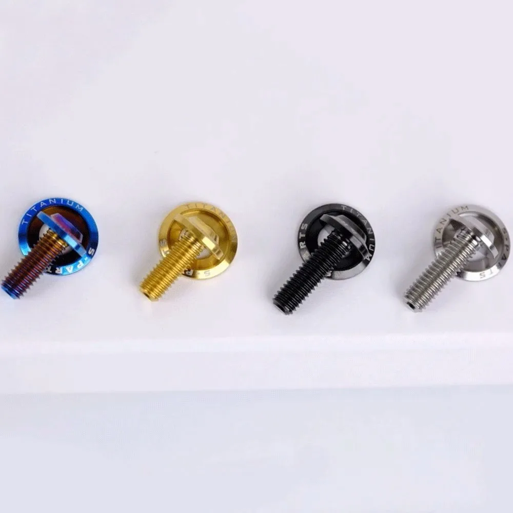 1 قطعة D16mm M8 p1.25mm x 15 18 20 25 30 35 40 45 مللي متر + غسالة GR5 سبائك التيتانيوم A3 الفطر رئيس الترباس للدراجات النارية DIY بها بنفسك