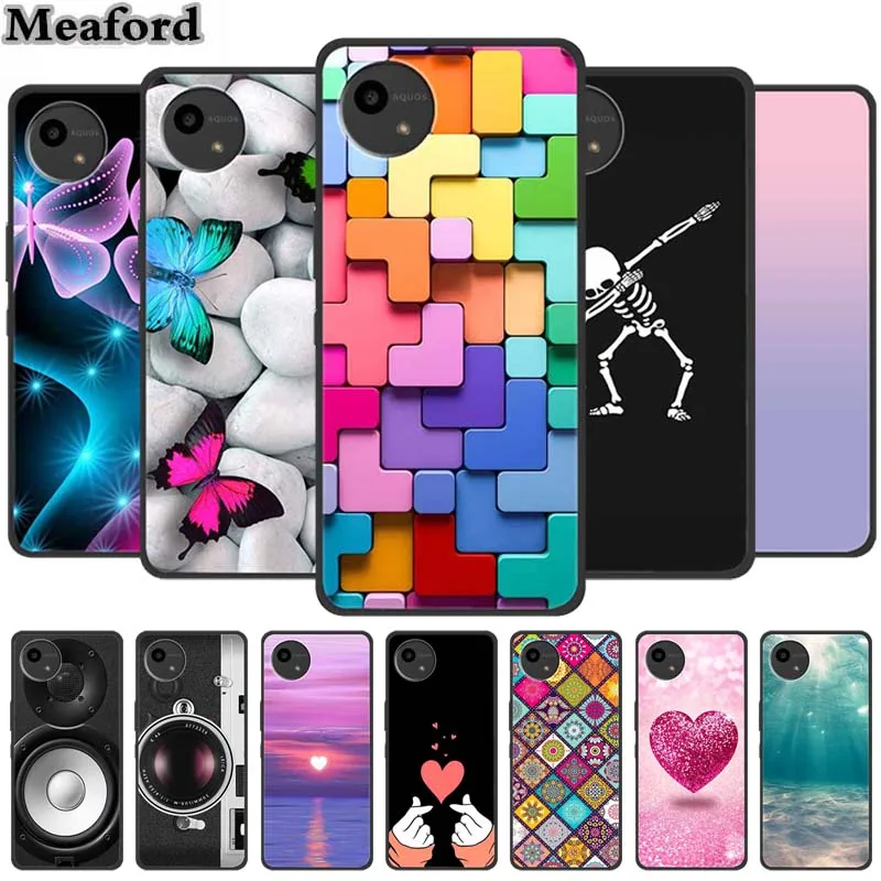 Funda de silicona suave para SHARP AQUOS WISH4, carcasa trasera de TPU de lujo para Sharp Aquos Wish 4, a prueba de golpes, Love SH-52E
