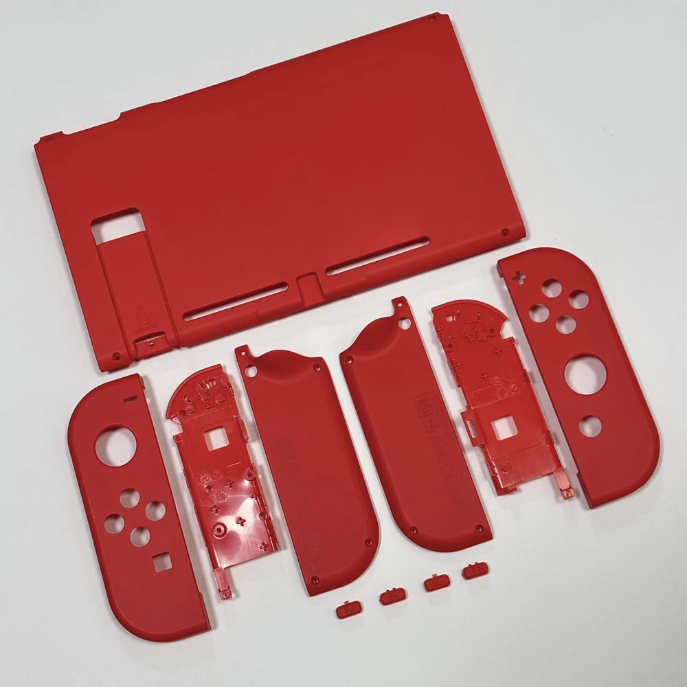 Joy-Con 限定版交換用シェル Nintendo Switch ハウジングケース DIY フロントバックシェル マリオレッドテーマ用