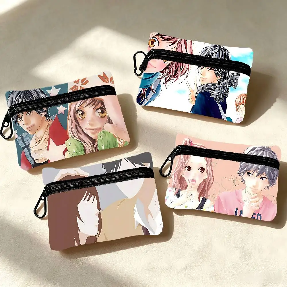 Anime Ao Haru Ride Canvas Coin Purse Logo Storage Pouch Canvas Bag New Coin Bag Key Coin Purse