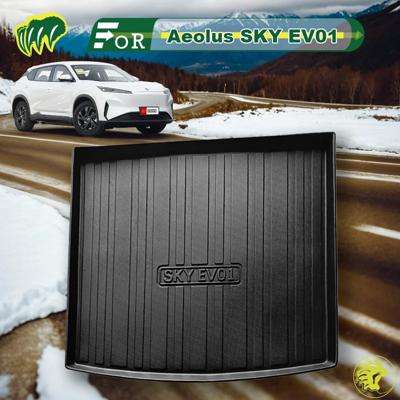 

For Dongfeng Aeolus SKY EV01 2024 TPE Custom Fit Car Trunk Mat All Season Black Cargo Mat 3D Shaped Laser Measured Trunk Liners