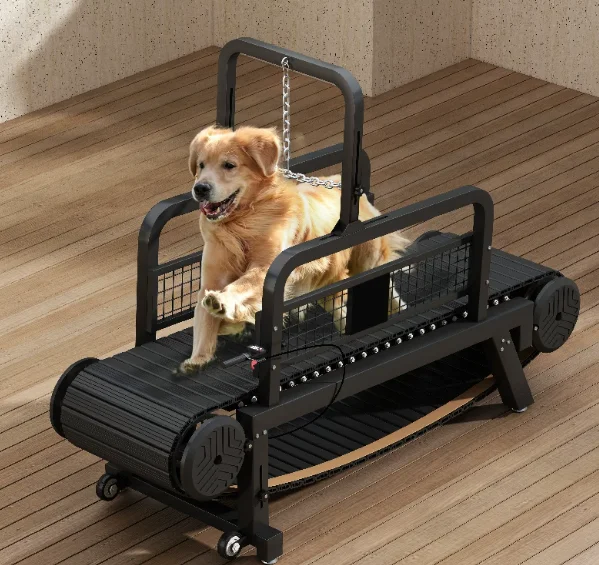 Dog Treadmill, Non-motorized, Quiet, Smooth, Adjustable Pet Treadmill, Pit Bull Training Equipment with Brakes and Speedometer