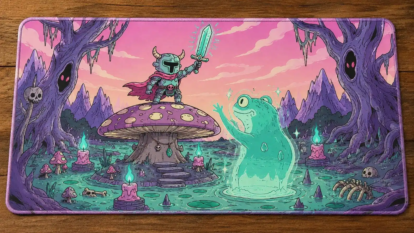 Glowing Ghost Frog TCG Playmat 24